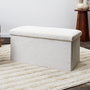 Home Deco Factory Banco Puf Plegable Scott Beige Cocooning 76x38x38 cm