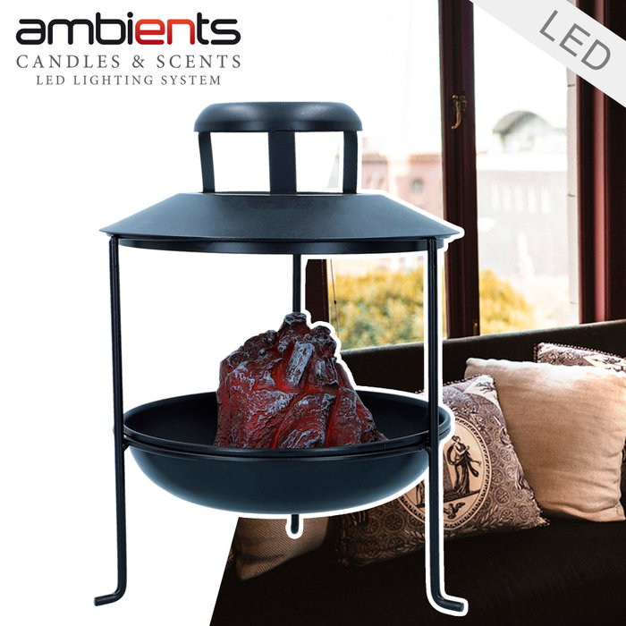 Aktive Estufa eléctrica decorativa LED Ambients estilo brasero