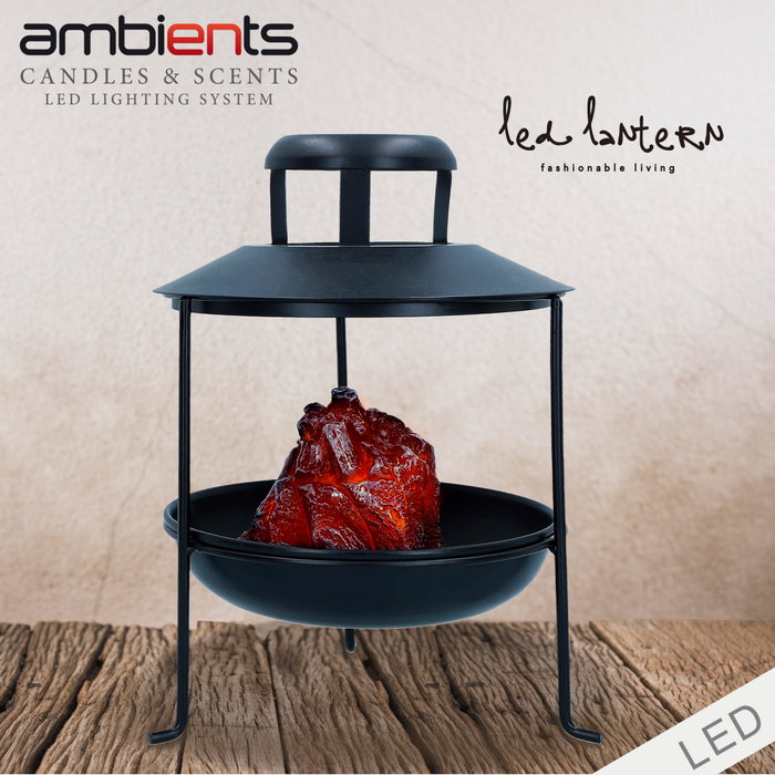 Aktive Estufa eléctrica decorativa LED Ambients estilo brasero