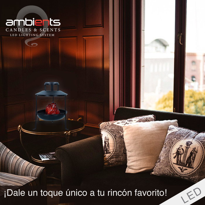 Aktive Estufa eléctrica decorativa LED Ambients estilo brasero