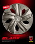 Momo Tapacubos Blade Mate Hematite Carbono 15 - Juego de 4