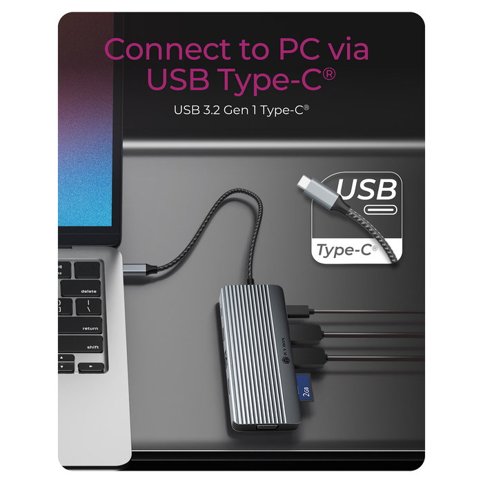 ICY BOX IB-DK4040a-CPD Docking Station USB-C 10 en 1 con 100W Power Delivery, HDMI, VGA, Ethernet 1000 Mbit/s, Lector de Tarjetas, 4K@60Hz, Plata ICY BOX IB-DK4040a-CPD Docking Station USB-C 10 en 1 con 100W Power Delivery, HDMI, VGA, Ethernet 1000 Mbit/s, Lector de Tarjetas, 4K@60Hz, Plata