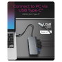 ICY BOX IB-DK4040a-CPD Docking Station USB-C 10 en 1 con 100W Power Delivery, HDMI, VGA, Ethernet 1000 Mbit/s, Lector de Tarjetas, 4K@60Hz, Plata