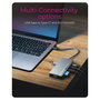 ICY BOX IB-DK4040a-CPD Docking Station USB-C 10 en 1 con 100W Power Delivery, HDMI, VGA, Ethernet 1000 Mbit/s, Lector de Tarjetas, 4K@60Hz, Plata