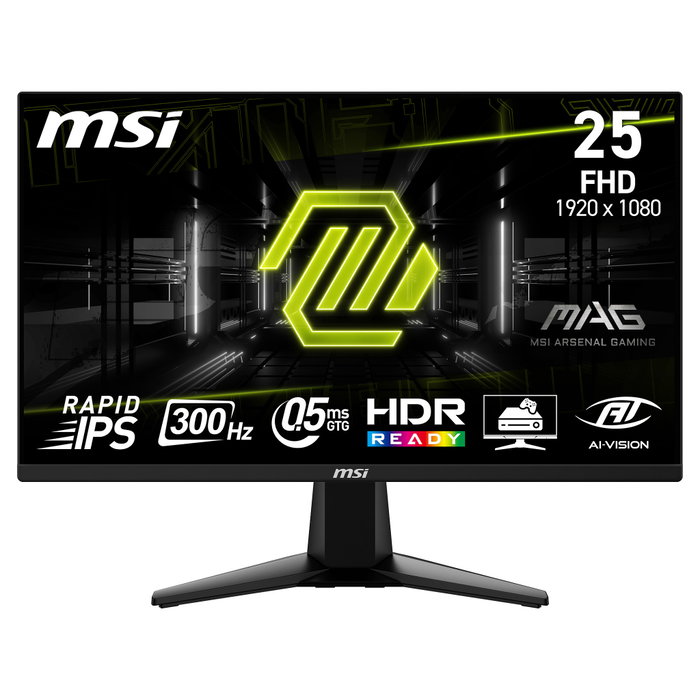 MSI MAG 255XF Monitor Gaming 24.5 pulg. Full HD Rapid IPS 300 Hz 0,5 ms HDR MSI MAG 255XF Monitor Gaming 24.5 pulg. Full HD Rapid IPS 300 Hz 0,5 ms HDR