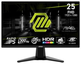 MSI MAG 255XF Monitor Gaming 24.5 pulg. Rapid IPS Full HD 0.5ms 300Hz HDR Ready