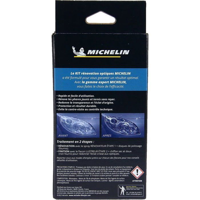 Michelin Kit experto para la renovación óptica de faros Michelin Kit experto para la renovación óptica de faros