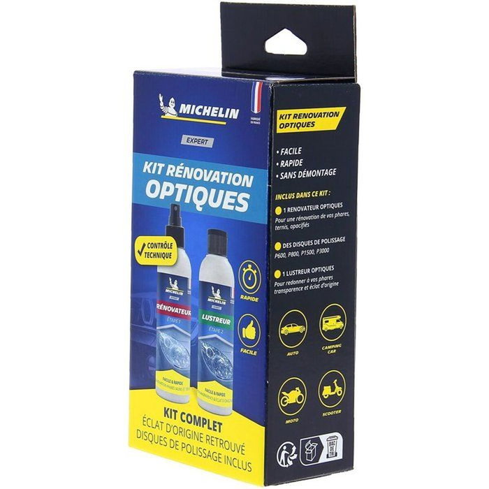 Michelin Kit experto para la renovación óptica de faros Michelin Kit experto para la renovación óptica de faros