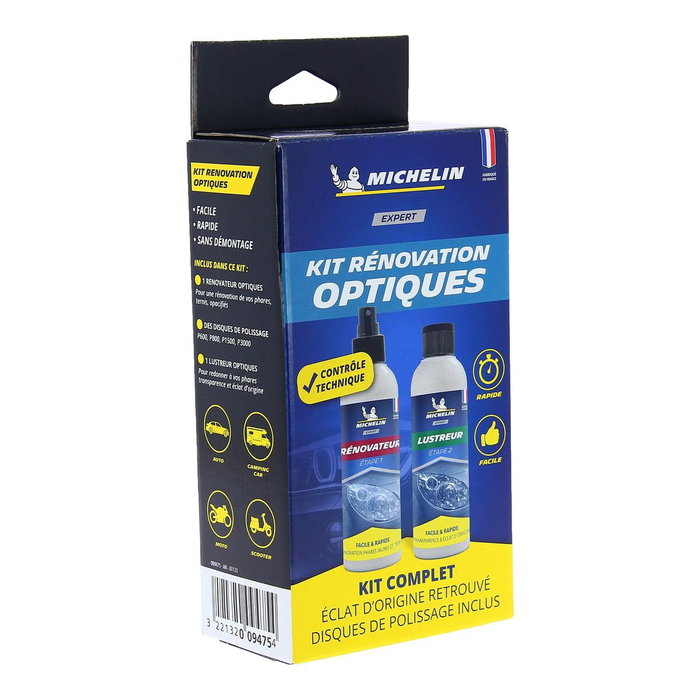 Michelin Kit experto para la renovación óptica de faros Michelin Kit experto para la renovación óptica de faros