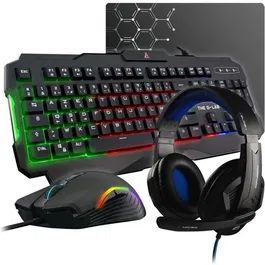 The G-Lab Argon Combo Calibre Mouse y alfombra y Auriculares KEYZ 120 FR, KULT 130, KORP 150, PAD ES