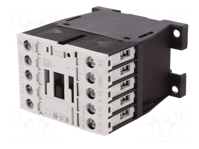 EATON ELECTRIC Contactor DILM12 3-polar 12A 24VDC