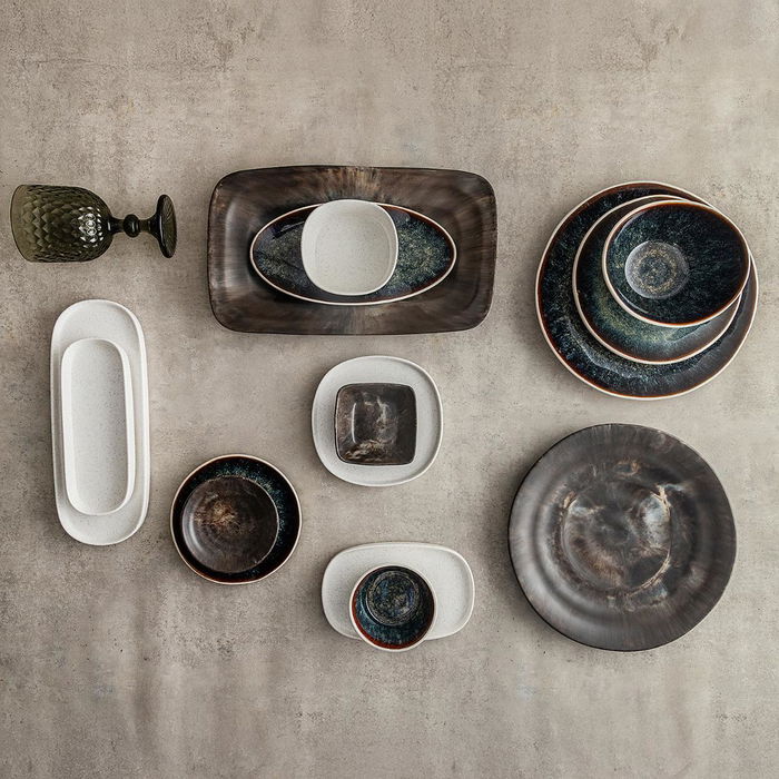 Bandeja Porcelana Elite Bidasoa 30x14,5x2,6 cm (6 Unidades)