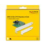 DeLOCK PCI Express x4 Tarjeta Expansión a 1 x Interno USB 3.2 Gen 2 (10 Gbps) Tipo E Clave A 20 Pines, USB 3.2 Gen 2 y SATA, Windows 7/8.1/10