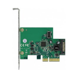 DeLOCK PCI Express x4 Tarjeta Expansión a 1 x Interno USB 3.2 Gen 2 (10 Gbps) Tipo E Clave A 20 Pines, USB 3.2 Gen 2 y SATA, Windows 7/8.1/10