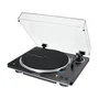 Audio-Technica AT-LP70XBT Tocadiscos de transmisión por correa Negro y Plata, Automático (33 1/3 y 45 RPM), Bluetooth 5.2, con Protector anti polvo