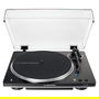 Audio-Technica AT-LP70XBTBS Tocadiscos Automático con Bluetooth, Tracción por Correa, 33 1/3 y 45 RPM, Color Negro/Plata, Incluye Fono-Preamplificador Integrado