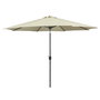 Marbueno Sombrilla Acero 8 Varillas D300 cm Polyester Beige Jardin, Piscina y Terraza 10486