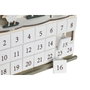 DKD Home Decor Calendario de Adviento de Madera con LED, Set de 2 unidades surtidas
