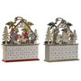 DKD Home Decor Calendario de Adviento de Madera con LED, Set de 2 unidades surtidas