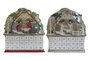DKD Home Decor Calendario de Adviento de Madera con LED, Set de 2 unidades surtidas