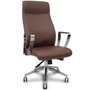 FORÖL Sillón Ergo540 con Mecanismo Sincro y Similpiel Marrón