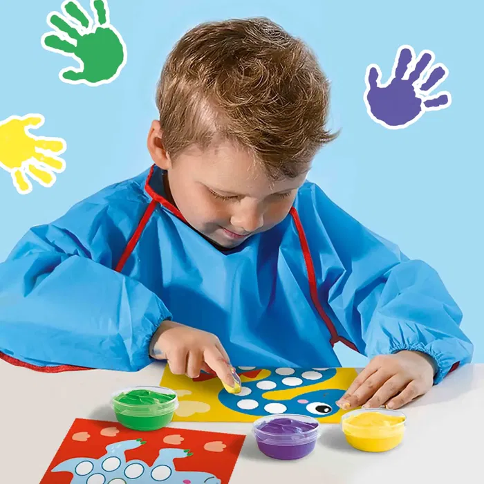 Ses Creative SES1710479942074 Pintar con los Dedos Dinosaurios - Pinta 10 Cartas