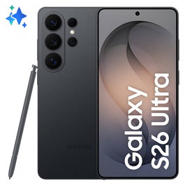 Samsung Galaxy S26 Ultra 256GB Negro, Android 16, 17.5 cm (6.9") Dynamic AMOLED 2X 120 Hz, Snapdragon 8 Elite Gen 5, 200 MP Cámara Cuádruple, 12 GB RAM, 5G, Batería 5000 mAh, IP68