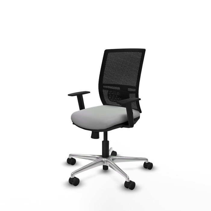 PIQUERAS Y CRESPO Silla de oficina Yunquera Gris claro y Negro PIQUERAS Y CRESPO Silla de oficina Yunquera Gris claro y Negro
