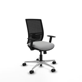 PIQUERAS Y CRESPO Silla de oficina Yunquera Gris claro y Negro