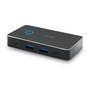 LINDY Conmutador de Comparticion USB 3.0 (2:4) 43387, Tipo C, 6 Puertos, 5 Gbit/s, Negro