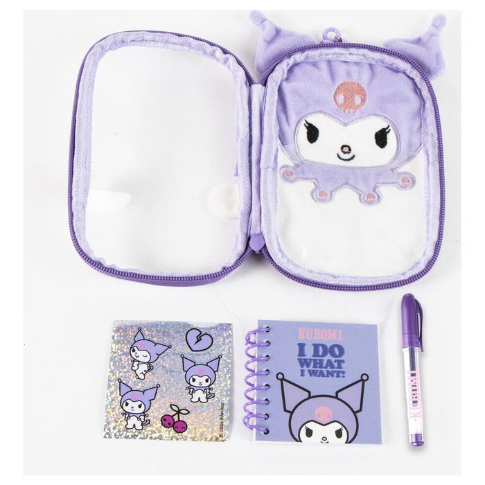 Cerdá Set de Papelería Peluche Hello Kitty Kuromi Púrpura