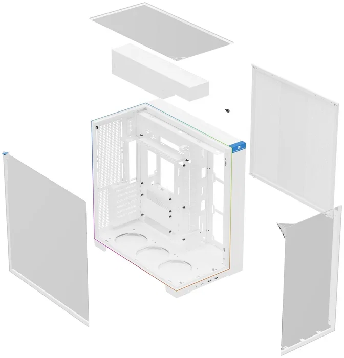 Thermalright A70 White ARGB Torre Completa SPCC/Vidrio Templado Negro Thermalright A70 White ARGB Torre Completa SPCC/Vidrio Templado Negro