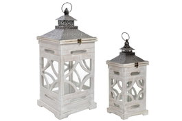 DKD Home Decor Farola Árabe Set de 2 26.5 x 65 x 26.5 cm