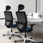 PIQUERAS Y CRESPO Silla de oficina Zulema Gris claro/Negro