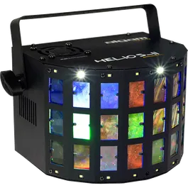 Algamlight Helios II Derby 2 en 1 con Stroboscope 4x 3W LEDs RGBW y 16x 0.5W LEDs Blancos para Eventos