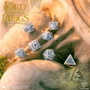Q Workshop El Señor de los Anillos Set de 7 Dados Rivendell (Piedra) inevitable