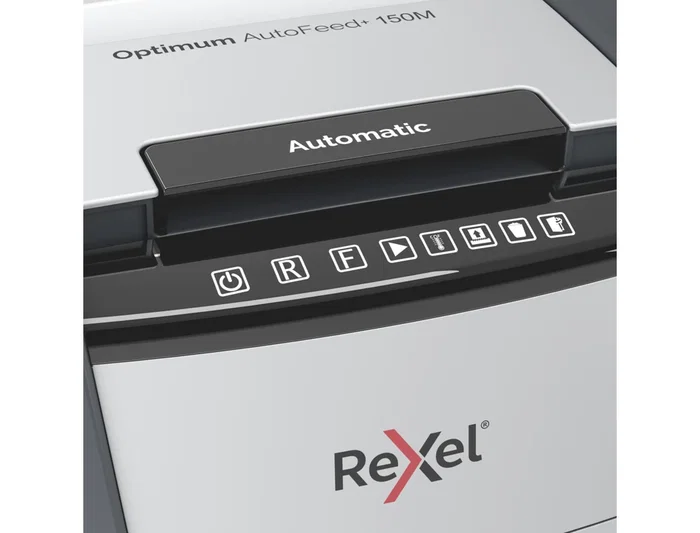 Rexel Optimum Auto+ 150M Destructora de Documentos Automática Microcorte P-5 Negro 44L
