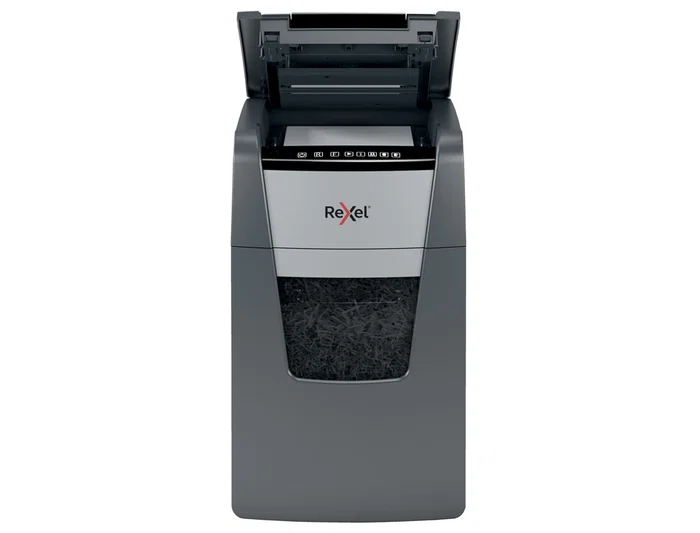 Rexel Optimum Auto+ 150M Destructora de Documentos Automática Microcorte P-5 Negro 44L