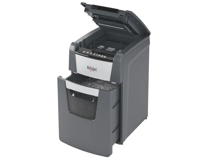 Rexel Optimum Auto+ 150M Destructora de Documentos Automática Microcorte P-5 Negro 44L