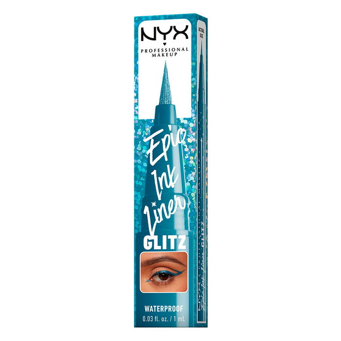 NYX Professional Make Up EPIC INK LINER GLITZ Delineador Waterproof #01-Tapered Twinkle Metalizado 1 ml