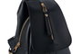 Lucky Bees Mochila 945 v2 Cuero de Polivinilo Negro para Mujer Elegante y Sofisticada