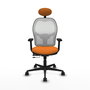 PIQUERAS Y CRESPO Silla de oficina Jorquera Naranja y Blanco