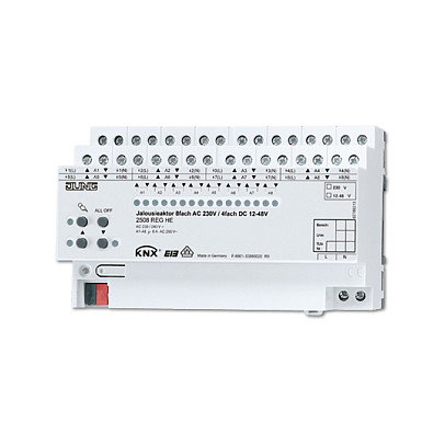 Jung 2508 REGHE Actuador de persianas, 8 canales AC 230 V y 4 canales DC 12, Blanco Jung 2508 REGHE Actuador de persianas, 8 canales AC 230 V y 4 canales DC 12, Blanco