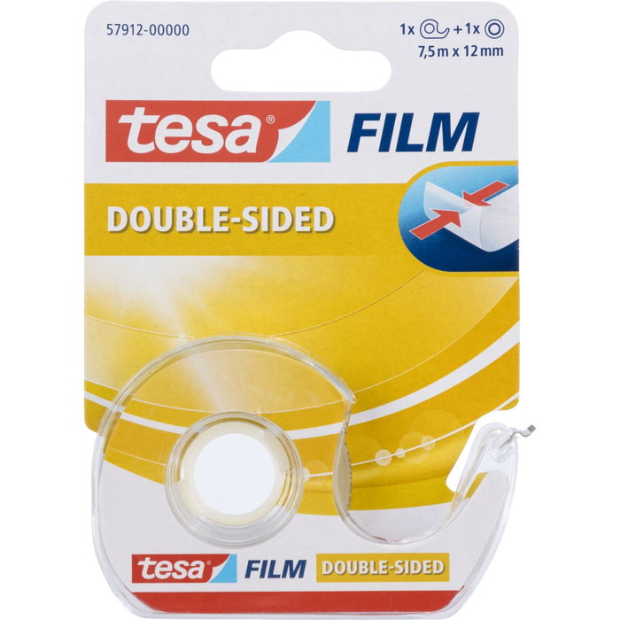 Tesa Cinta adhesiva de doble cara 57912 transparente 12 mm x 7,5 m