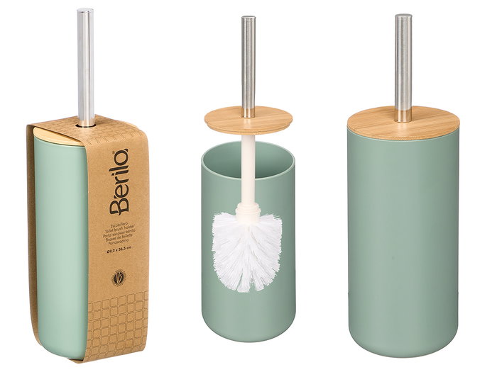 Berilo Escobillero Plástico Bambú Menta Verde - 9.2 x 36.5 x 9.2 cm (Set de 12) Berilo Escobillero Plástico Bambú Menta Verde - 9.2 x 36.5 x 9.2 cm (Set de 12)