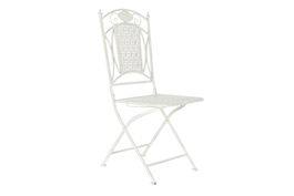 DKD Home Decor Silla Terraza Y Jardin Blanco 48 x 93 x 40 cm (2 Unidades)