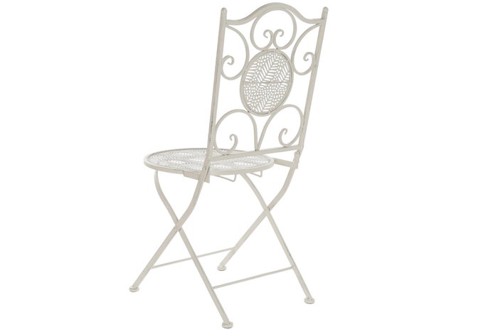 DKD Home Decor Silla Terraza Y Jardin Blanco 48 x 93 x 40 cm (2 Unidades)