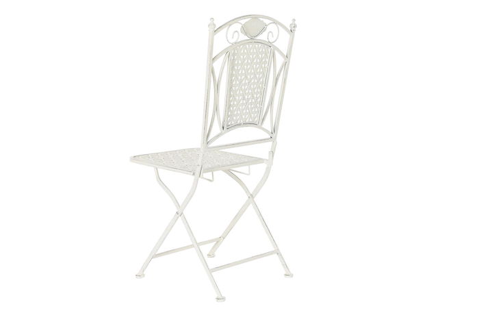 DKD Home Decor Silla Terraza Y Jardin Blanco 48 x 93 x 40 cm (2 Unidades)