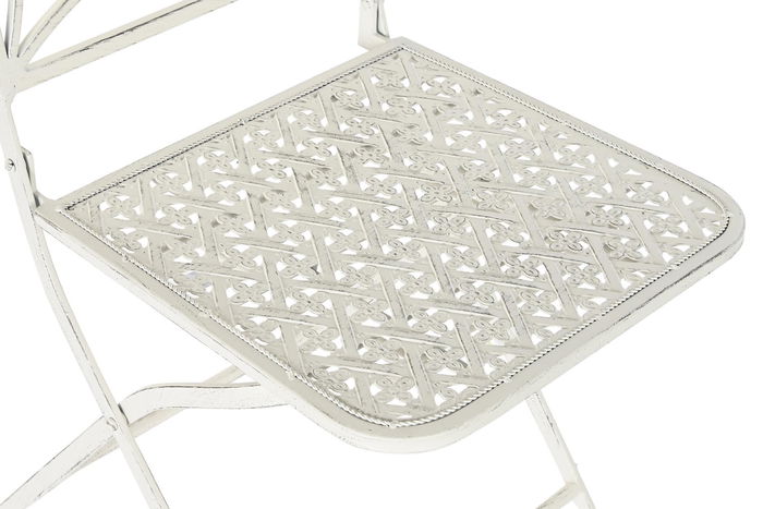 DKD Home Decor Silla Terraza Y Jardin Blanco 48 x 93 x 40 cm (2 Unidades)