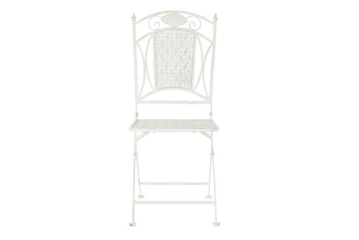 DKD Home Decor Silla Terraza Y Jardin Blanco 48 x 93 x 40 cm (2 Unidades)